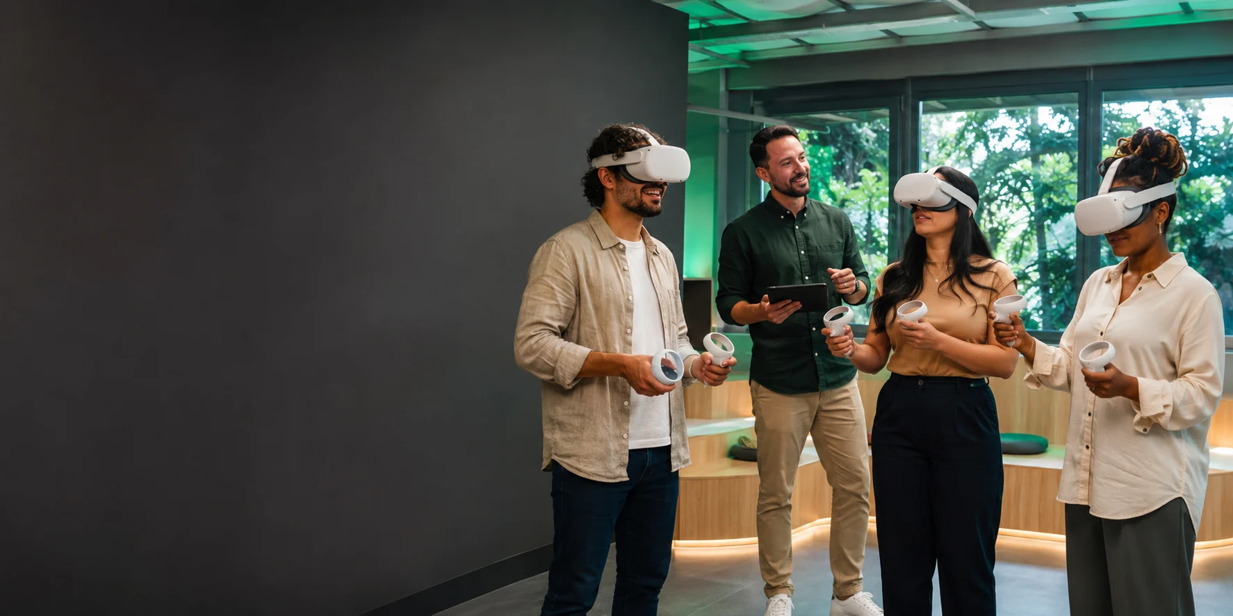 Representação de aprendizagem em equipe com realidade virtual